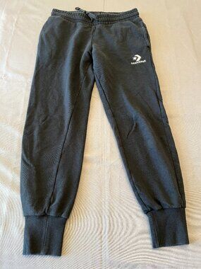 Women's Converse Black Jogger Sweat Pants Size Small